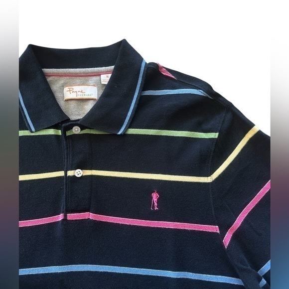 Payne Stewart Other - Vintage Payne Stewart Retro Golf Polo Shirt - Mens Size Medium - Black and Neon